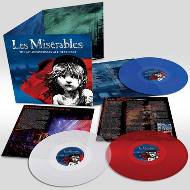 3 x 140g Red, Blue & White Colour Vinyl