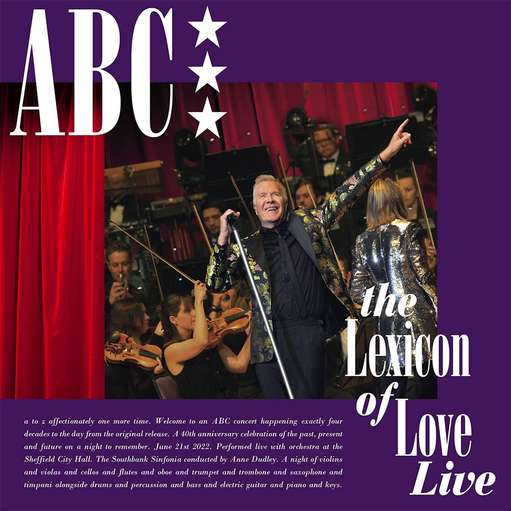 ABC - The Lexicon Of Love Live - 40th Anniversary Live at Sheffield City Hall (Deluxe Edition) - 3CD - Hardback A5 Photobook [OCT 20]