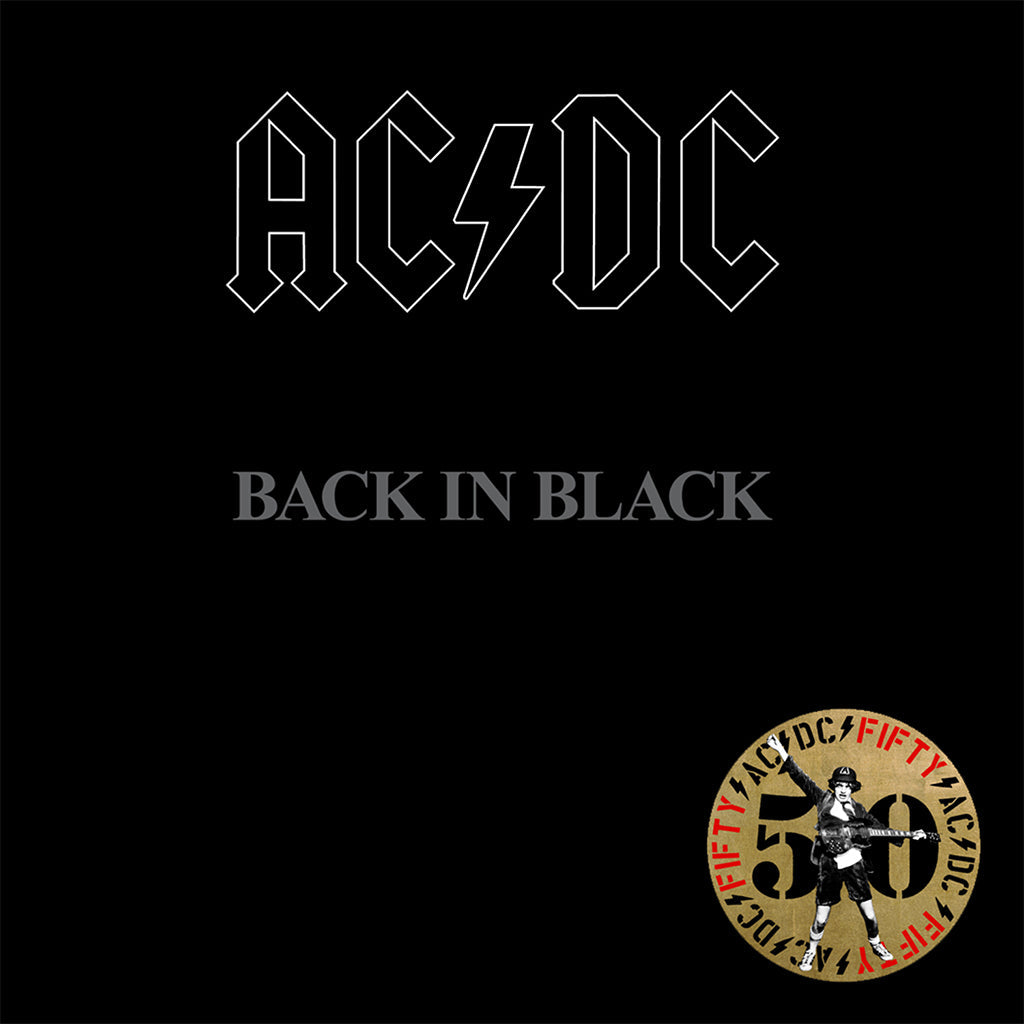 AC/DC - Back in Black (AC/DC 50 Reissue with Print Insert) - LP - 180g Gold Nugget Vinyl