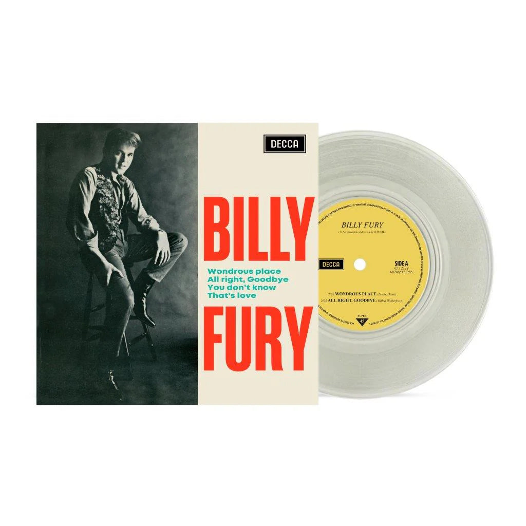 BILL FURY - Wondrous Place - 7'' EP - Clear Vinyl [MAY 24]