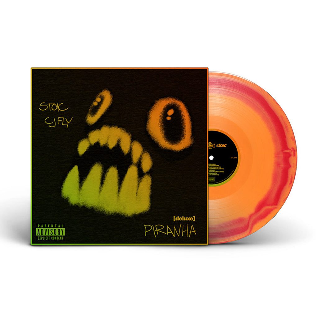 CJ FLY & STOIC - Piranha [deluxe] - LP - Red & Orange Colour-in
