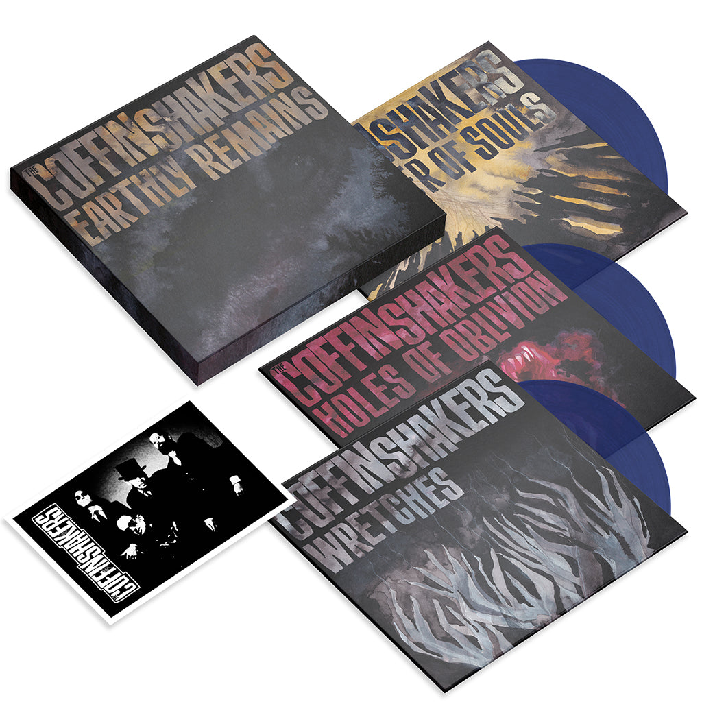THE COFFINSHAKERS - Earthly Remains EP - 3 x 7'' - Transparent Blue Vinyl Box Set [MAY 24]