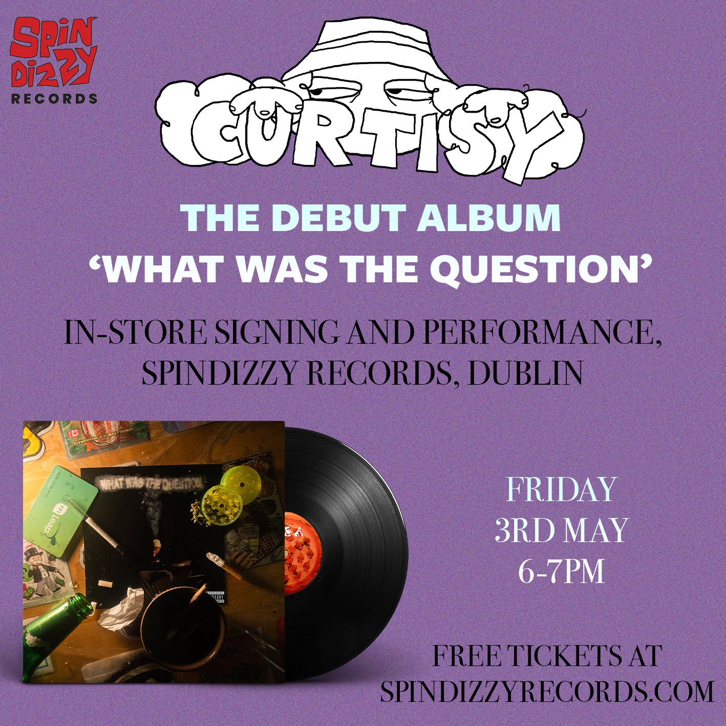 CURTISY - Instore live performance - Friday, MAY 3rd @ 6pm