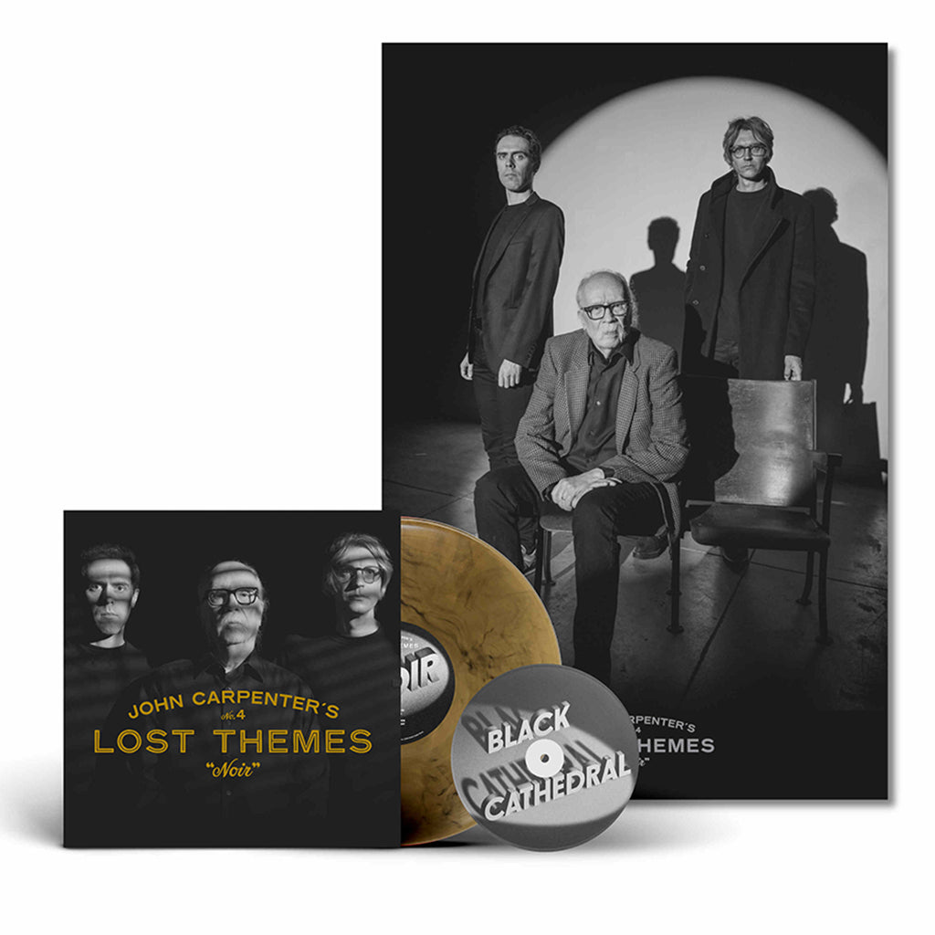 JOHN CARPENTER, CODY CARPENTER & DANIEL DAVIES - Lost Themes IV: Noir - LP - Tan and Black Marble Vinyl with Bonus Clear 7'' [MAY 3]