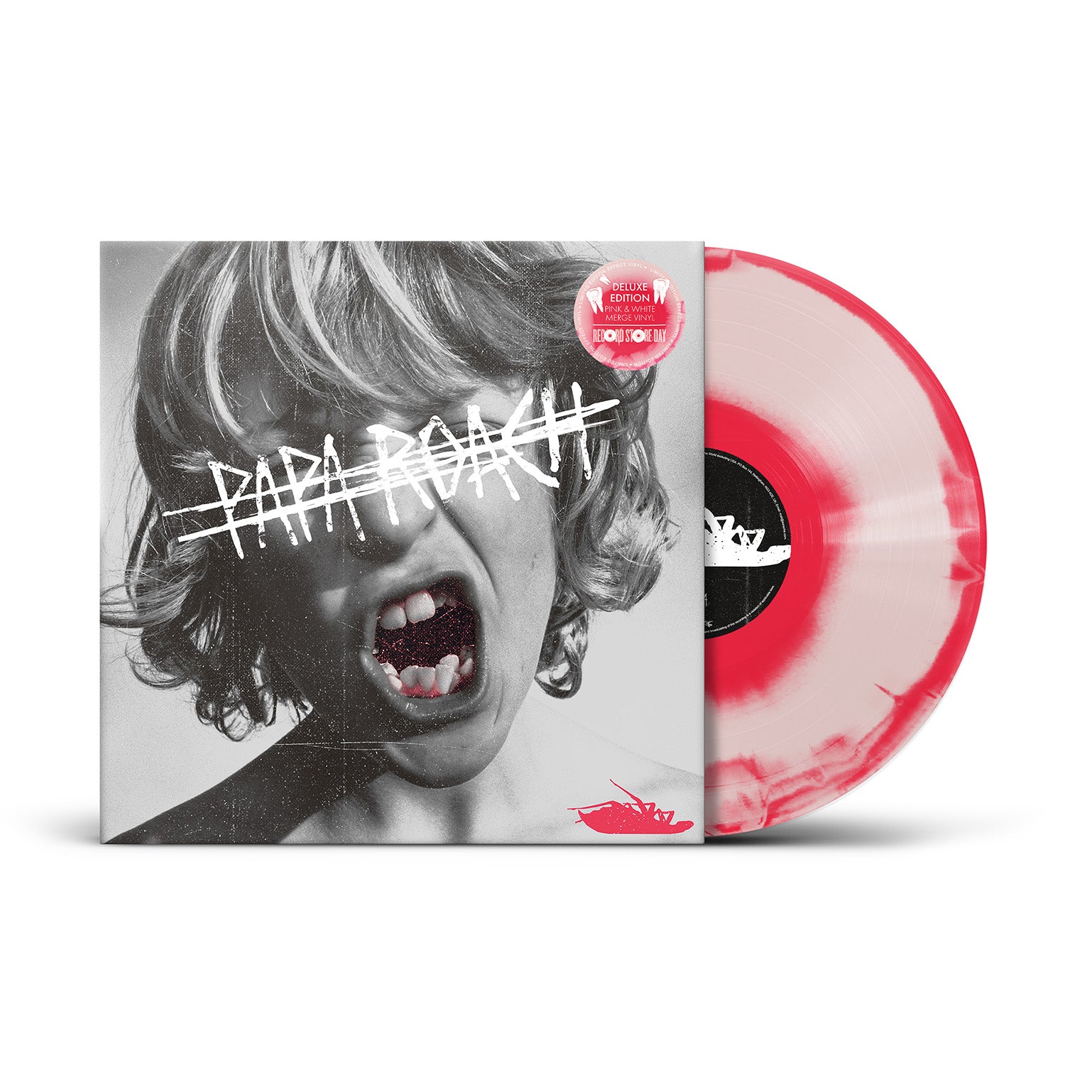 PAPA ROACH - Crooked Teeth - 1LP Pink & White Merge Vinyl [Record