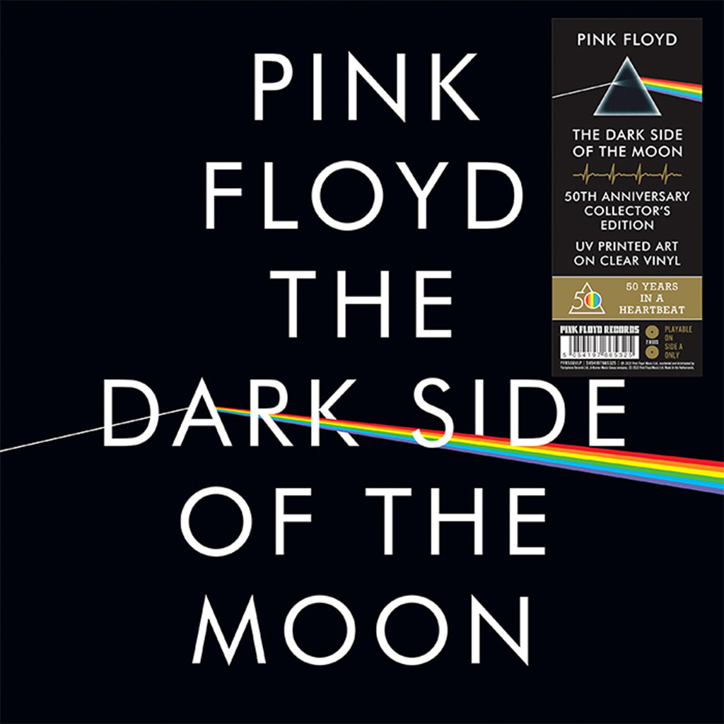 PINK FLOYD - The Dark Side Of The Moon (50th Anniversary Collector's Edition) - 2LP - 180g Crystal Clear Vinyl with UV Printed Artwork [APR 19]