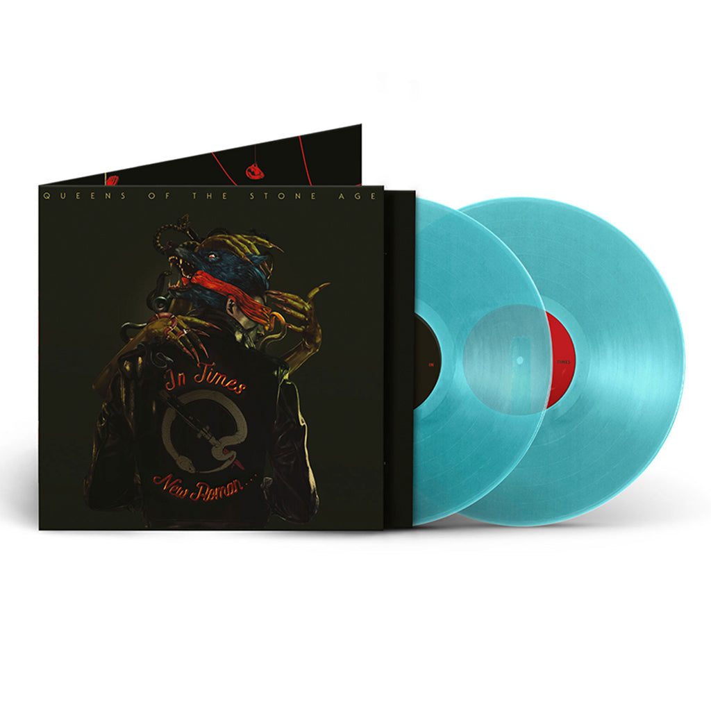 QUEENS OF THE STONE AGE - In Times New Roman - 2LP - Gatefold Clear Blue Vinyl