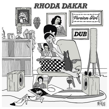 RHODA DAKAR - Version Girl In Dub - LP - White w/ Black Splatter Vinyl