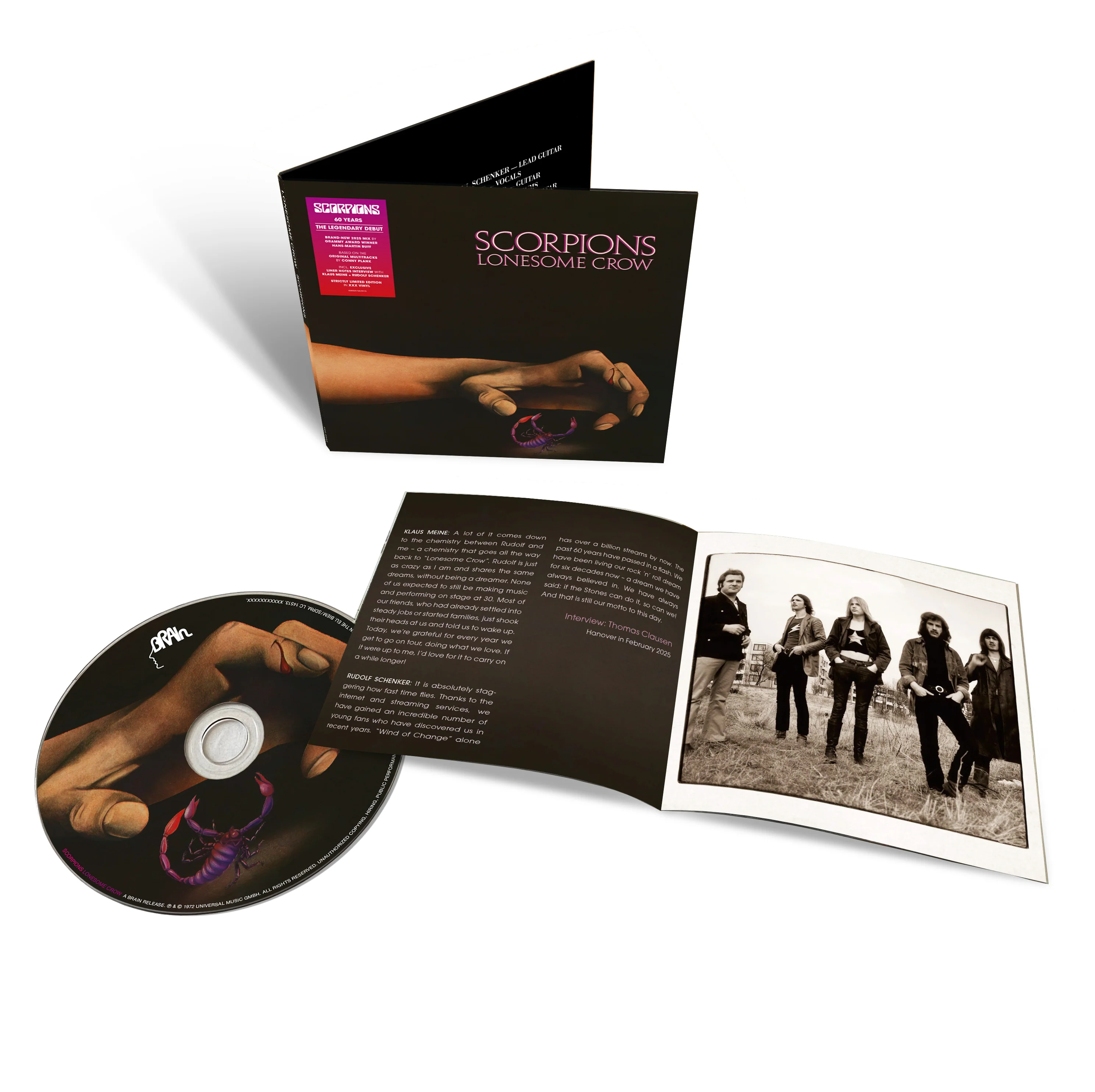 SCORPIONS - Lonesome Crow (2026 Mix) - CD [FEB 27] – Spindizzy Dublin