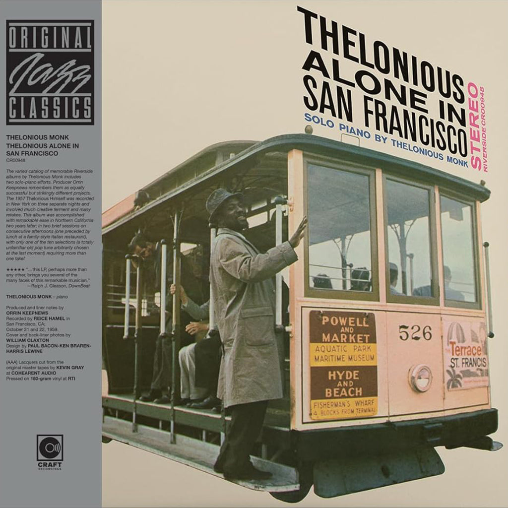 THELONIOUS MONK - Thelonious Alone In San Francisco (Original Jazz