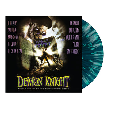 Blue & White Cryptkeeper Halloween Splatter Vinyl LP