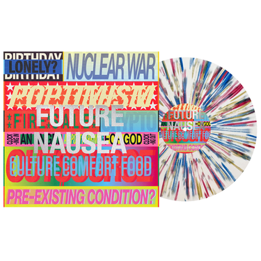 White w/ Blue, Red & Gold Splatter Vinyl LP