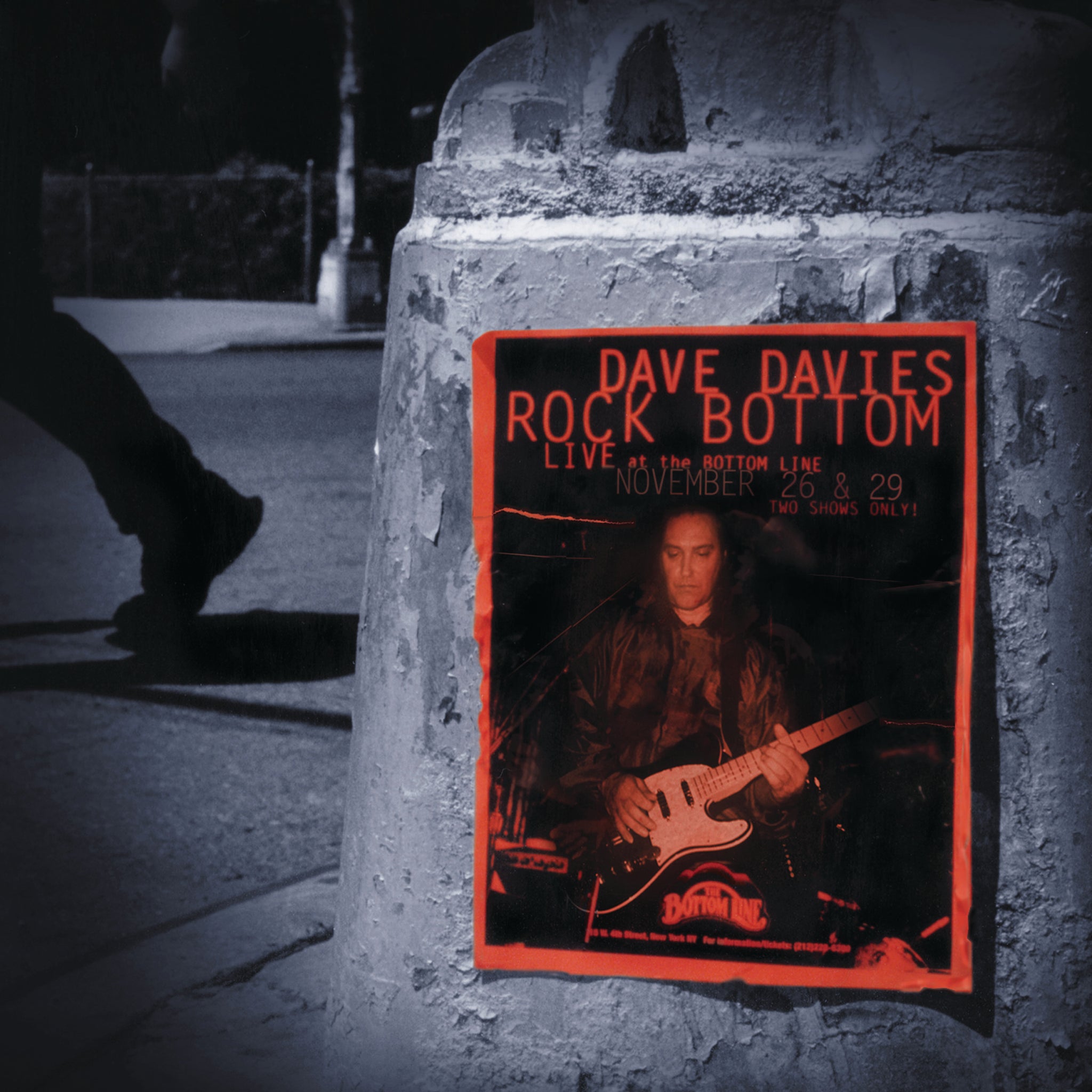 DAVE DAVIES - Rock Bottom: Live at the Bottom Line (Remastered 20th Anniversary Limited Edition) - 2LP Red & Silver [RSD2020-AUG29]