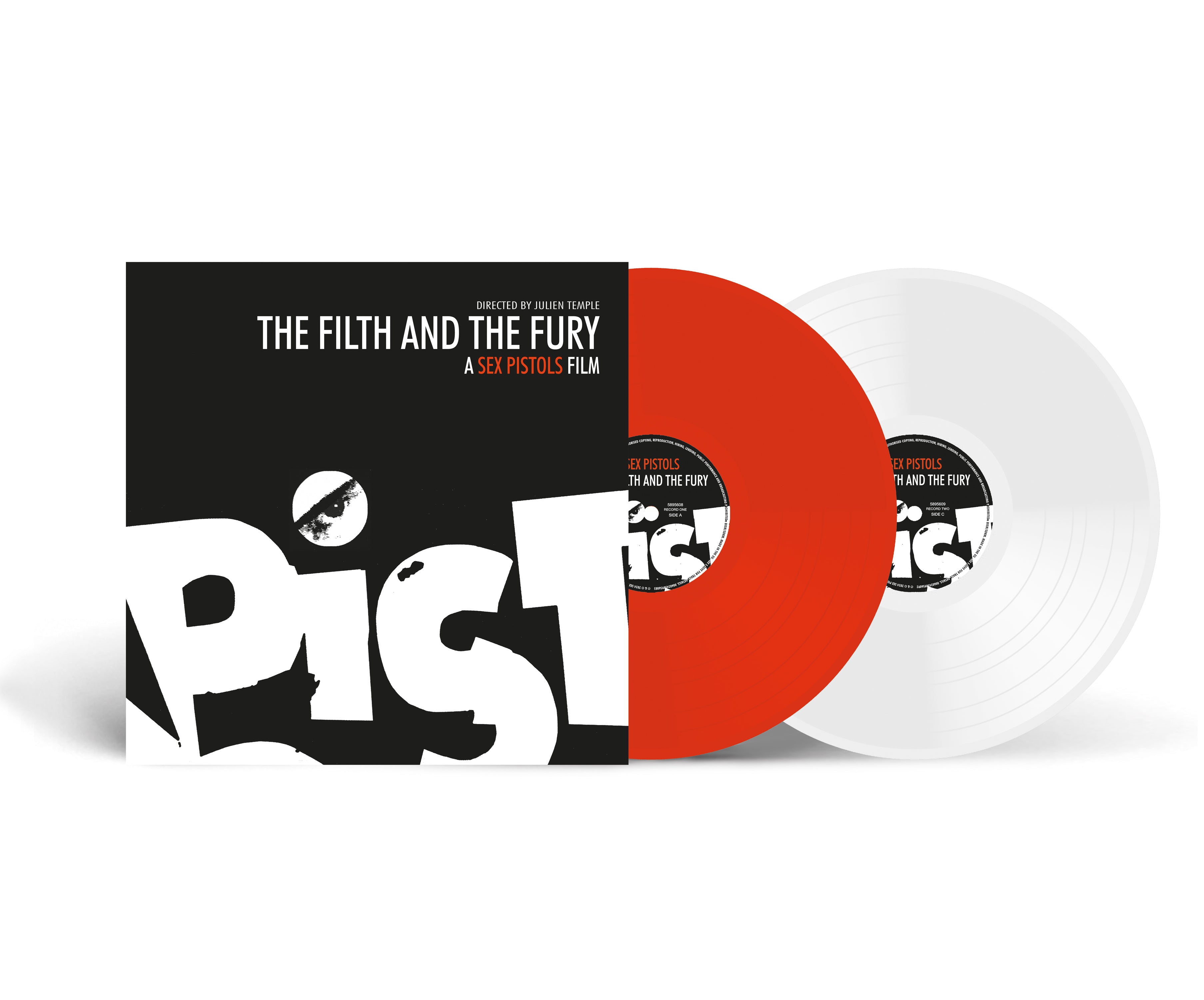 SEX PISTOLS - The Filth & the Fury OST - 1 LP - Red and White Vinyls [