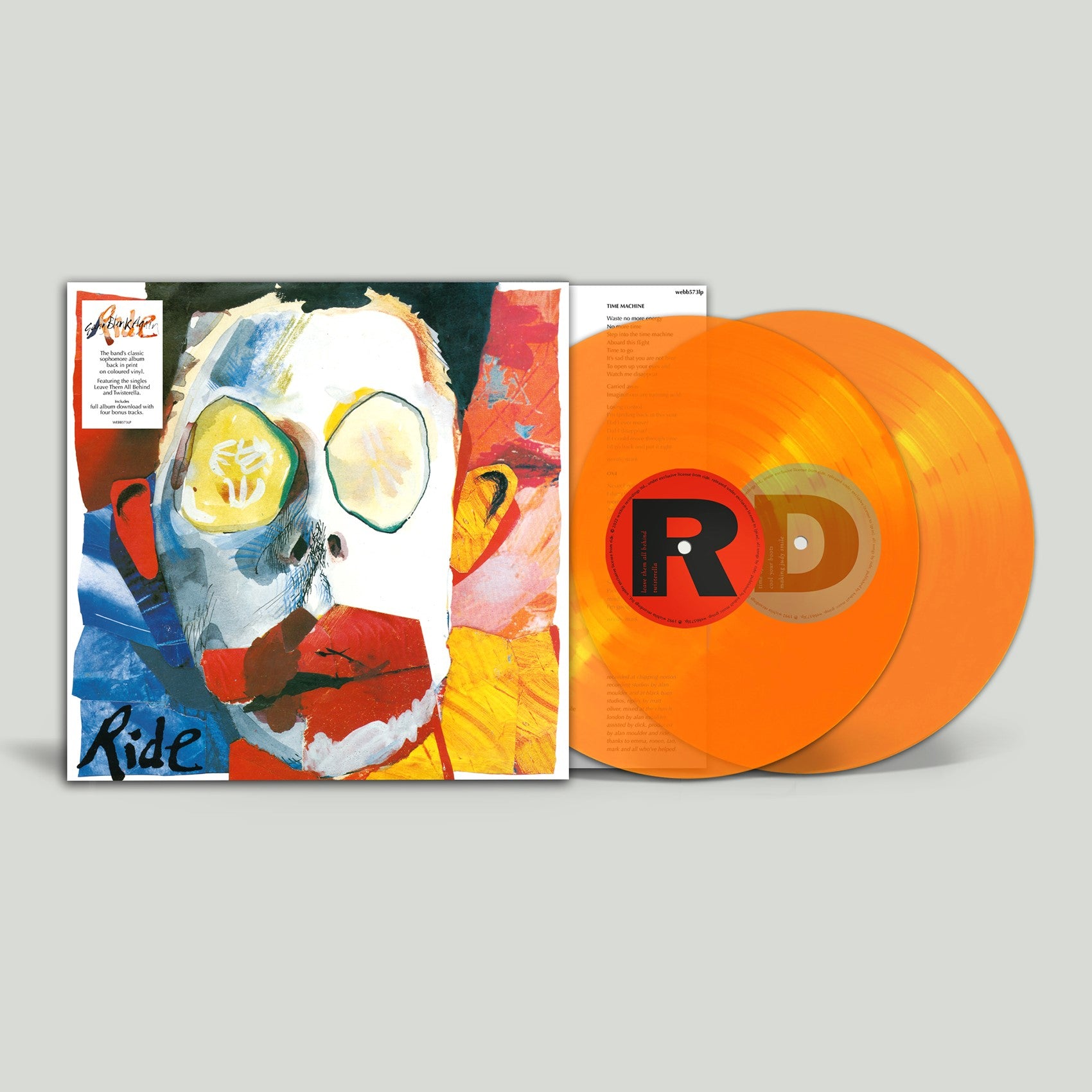 RIDE - Going Blank Again - 2LP - Transparent Orange Vinyl