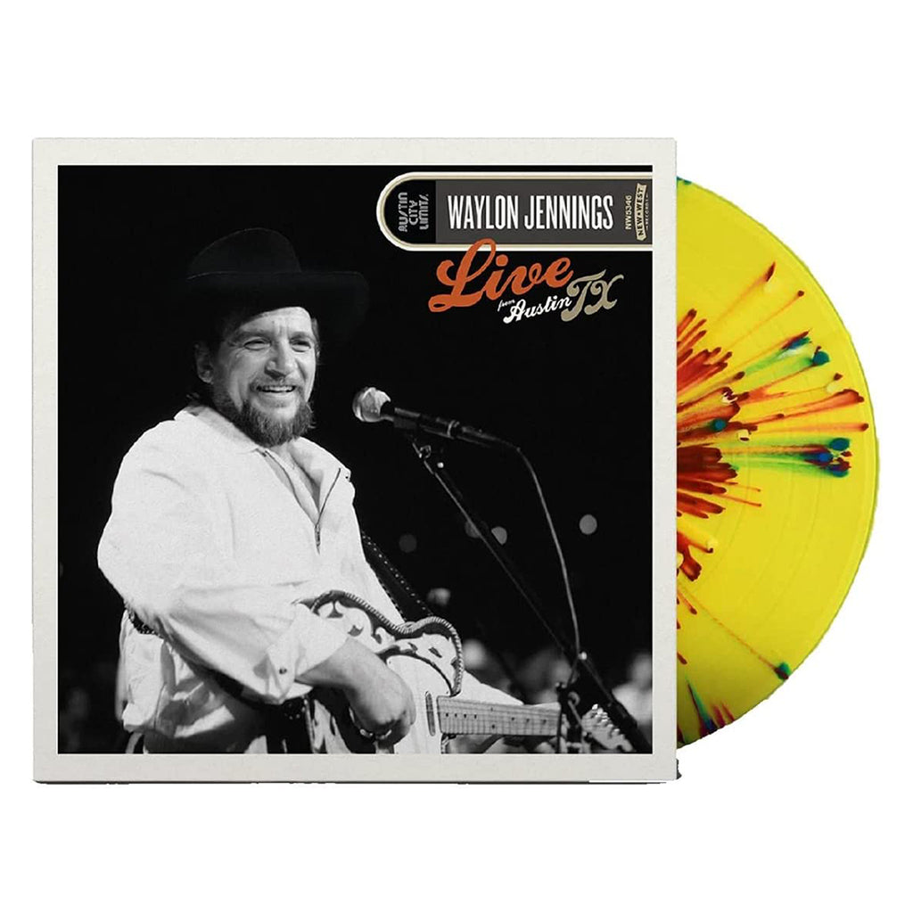 WAYLON JENNINGS - Live From Austin, TX '84 - LP - Red & Yellow Splatter Vinyl