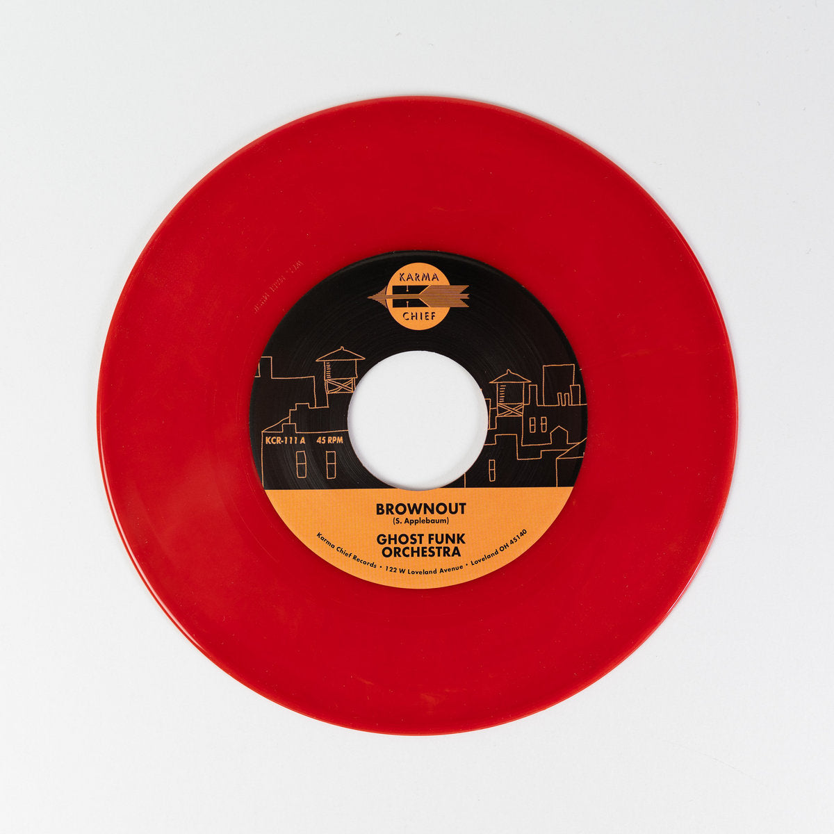 GHOST FUNK ORCHESTRA - Brownout / Boneyard Baile - 7'' - Fire Red Vinyl