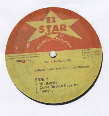 HORACE ANDY & ERROL SCORCHER - Unity Showcase (Reissue)