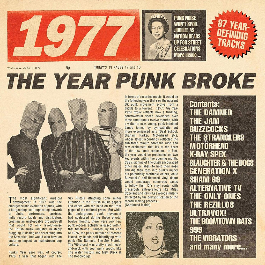 VARIOUS - 1977 - The Year Punk Broke - 3CD Clamshell Box Set