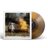 Clear w/ Red & Orange Swirl Vinyl Lenticular Print