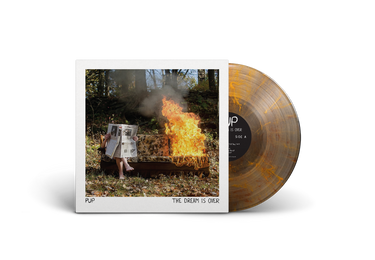 Clear w/ Red & Orange Swirl Vinyl Lenticular Print