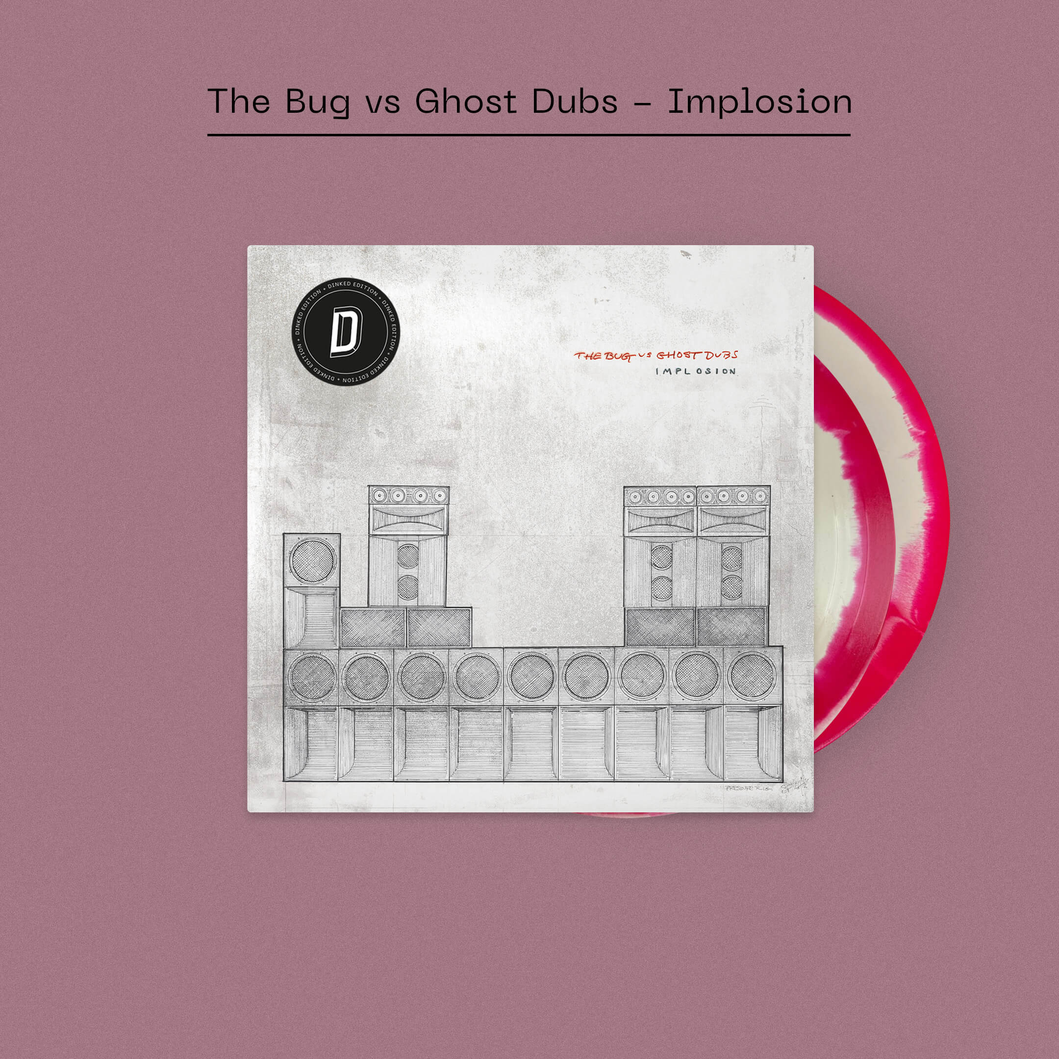 THE BUG Vs GHOST DUBS - Implosion - 2LP + Bonus 12'' - Vinyl