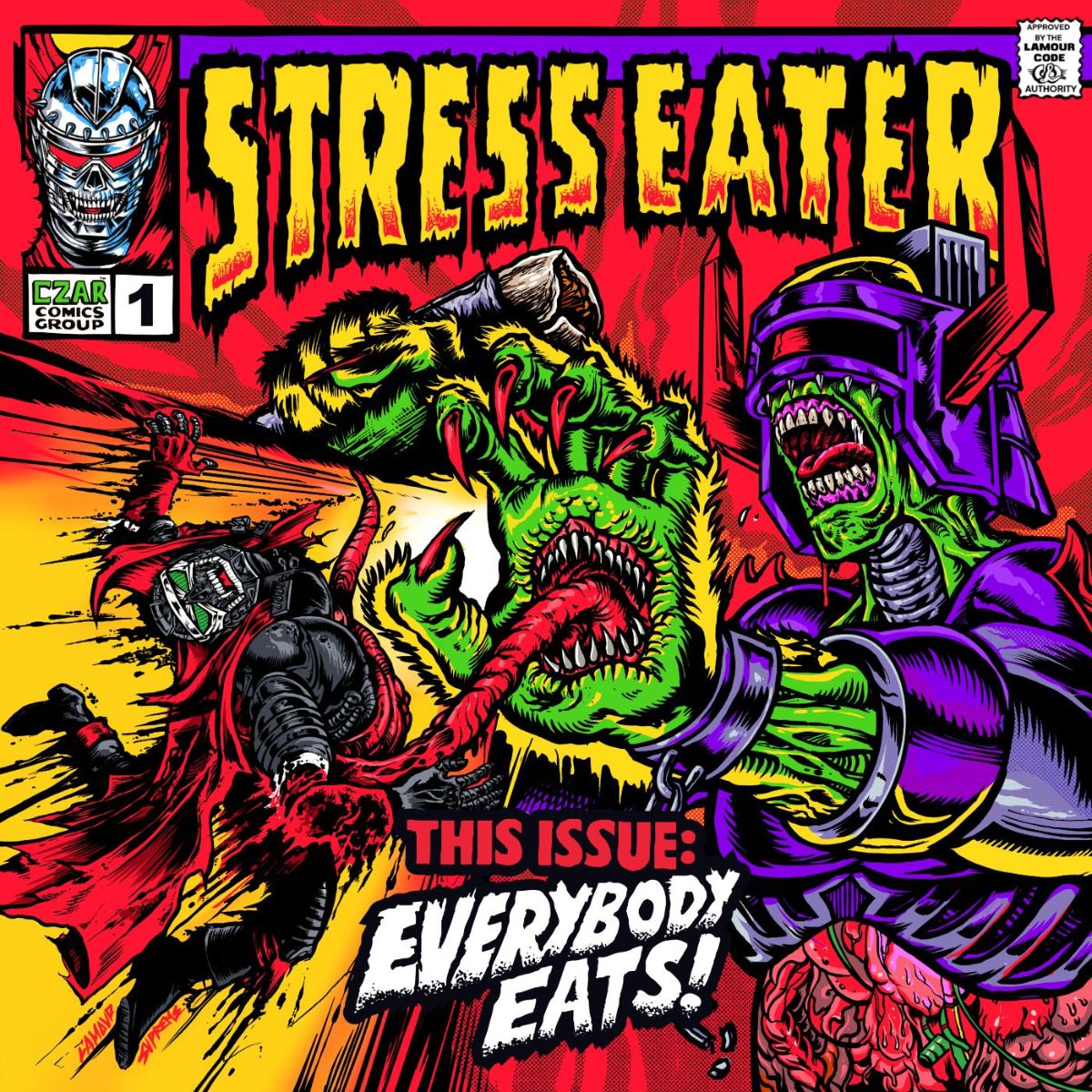 Stress Eater - Everybody Eats! - 1LP - Clear Red Wave Vinyl  [RSD Black Friday 2024]