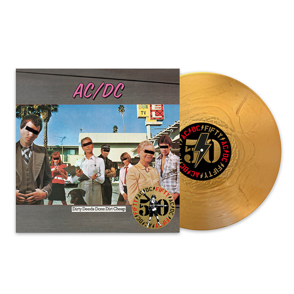 AC/DC - Dirty Deeds Done Dirt Cheap (AC/DC 50 Reissue with Print Insert) - LP - 180g Gold Nugget Vinyl