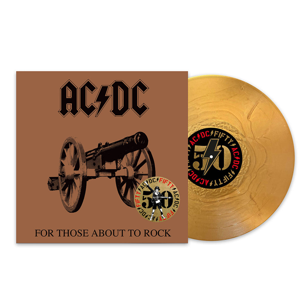 AC/DC - For Those About To Rock (We Salute You) (AC/DC 50 Reissue with Print Insert) - LP - 180g Gold Nugget Vinyl