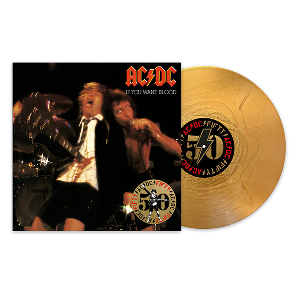 AC/DC - If You Want Blood You’ve Got It (AC/DC 50 Reissue with Print Insert) - LP - 180g Gold Nugget Vinyl [JUN 21]