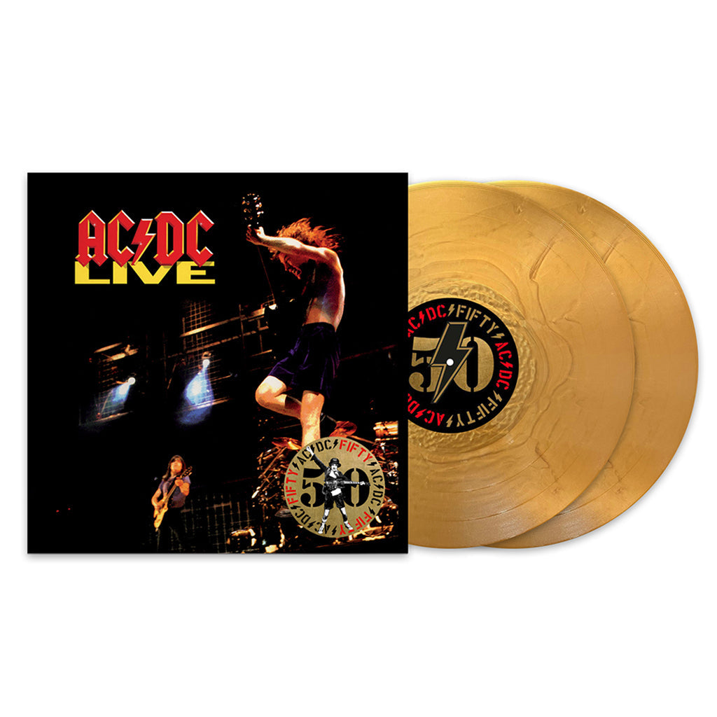 AC/DC - Live (AC/DC 50 Reissue with Print Insert) - 2LP - 180g Gold Nugget Vinyl