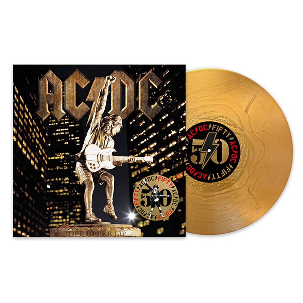 AC/DC - Stiff Upper Lip (AC/DC 50 Reissue with Print Insert) - LP - 180g Gold Nugget Vinyl