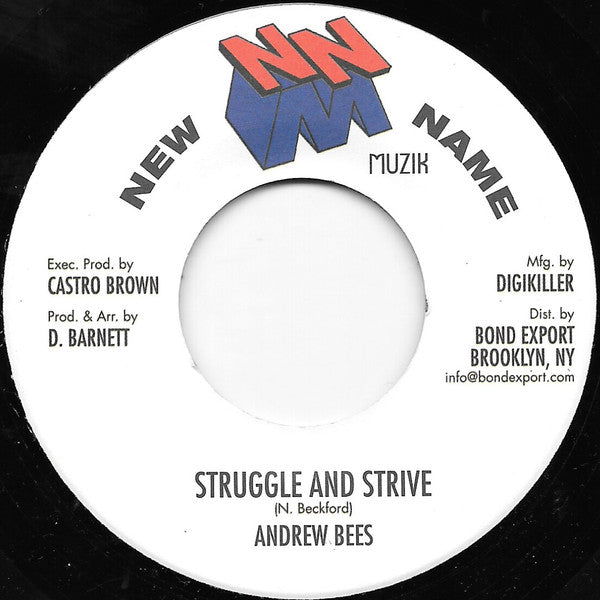 ANDREW BEES - Struggle and Strive - 7" - Vinyl [OCT 11]