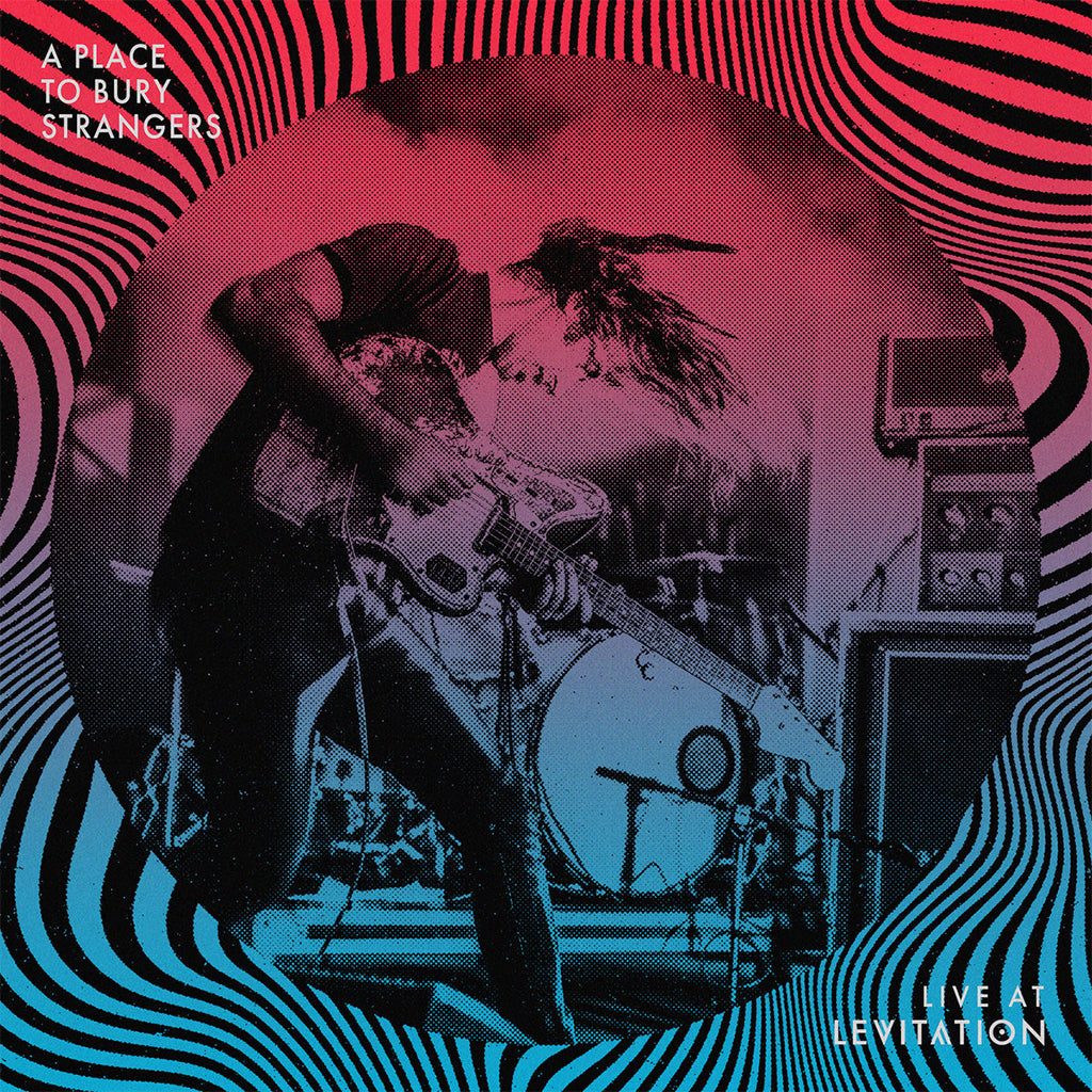A PLACE TO BURY STRANGERS - Live At Levitation - LP - Half & Half Neon Coral & Light Blue Vinyl