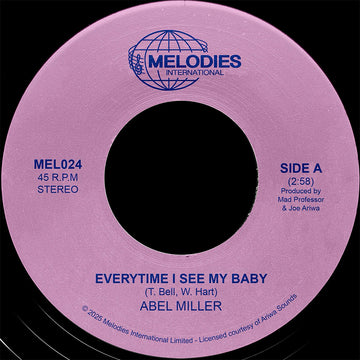 ABEL MILLER, MAD PROFESSOR - Everytime I See My Baby - 7'' - Vinyl [JAN 9]