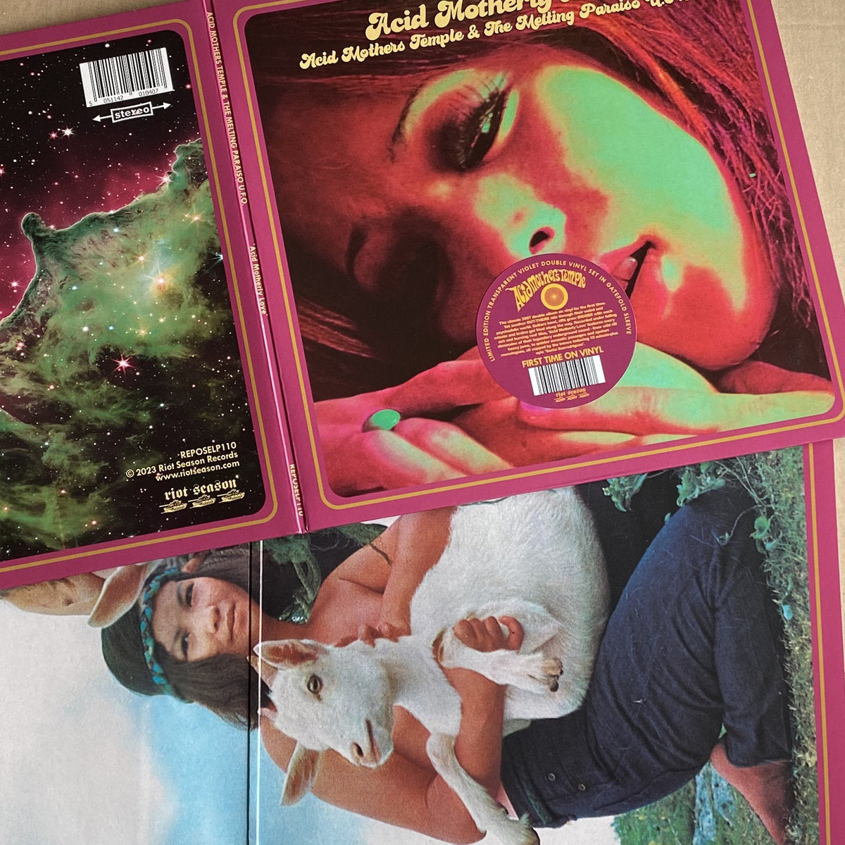 ACID MOTHERS TEMPLE & THE MELTING PARAISO U.F.O. - Acid Motherly Love (2023 Reissue w/ Updated Sleeve Art) - 2LP - Gatefold Transparent Orange Vinyl