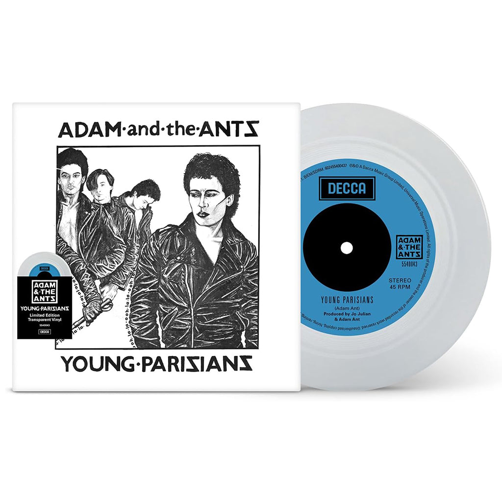 ADAM AND THE ANTS - Young Parisians (2023 Reissue) - 7'' - Transparent Vinyl