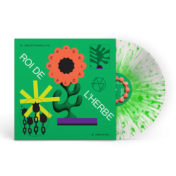 AERIAL SALAD - Roi De L’Herbe - 12'' EP - Clear with Neon Green Splatter Vinyl [JUN 27]