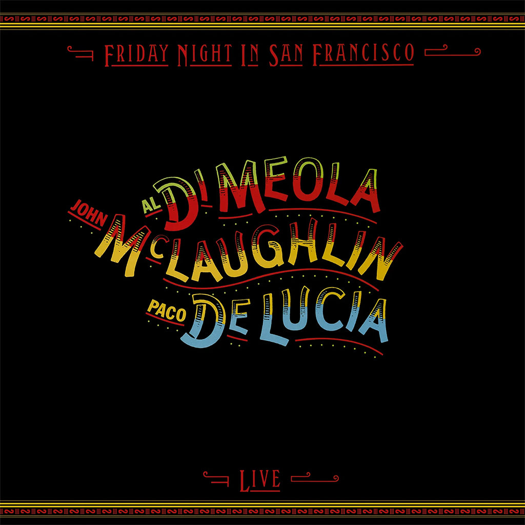 AL DI MEOLA, JOHN MCLAUGHLIN, PACO DE LUCIA - Friday Night In San Francisco (Repress) - LP - Deluxe 180g Purple Vinyl [SEP 12]