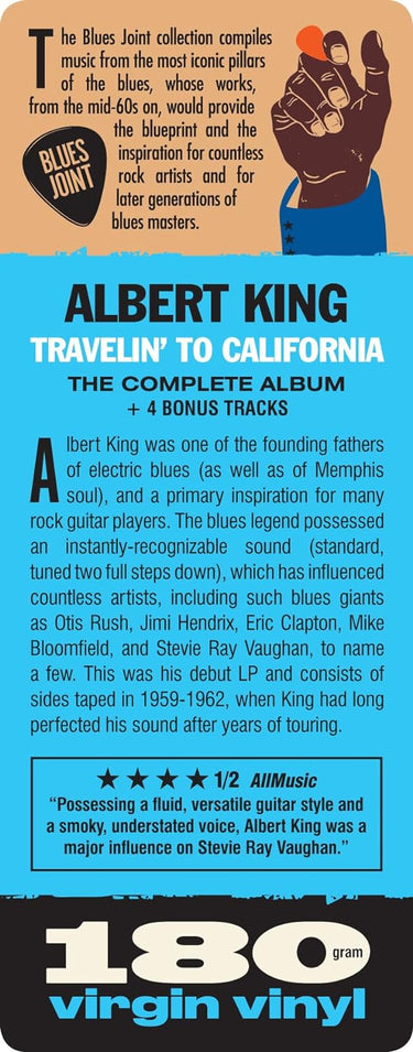 ALBERT KING - Travelin' To California (2023 Reissue with 4 bonus tracks) - LP - 180g Vinyl