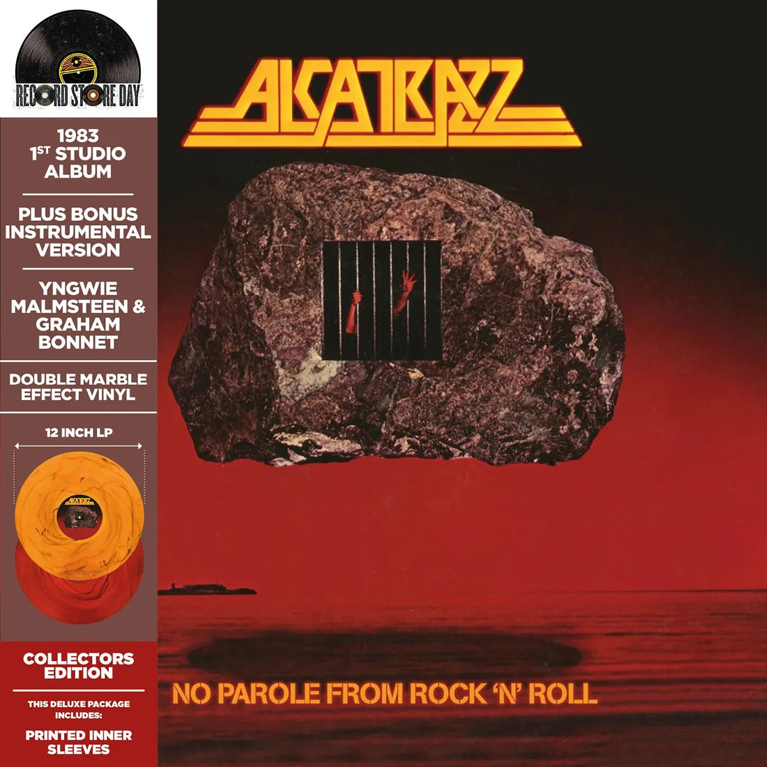 Alcatrazz - No Parole from Rock 'N' Roll - 2LP - Red/Black Marble & Orange/Black Marble effect  [Record Store Day 2026]