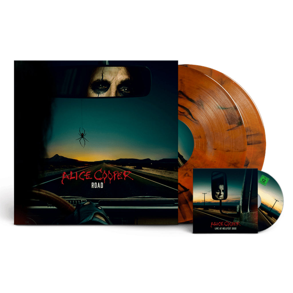 ALICE COOPER - Road - 2LP + Bonus DVD - 180g Marbled Orange Vinyl
