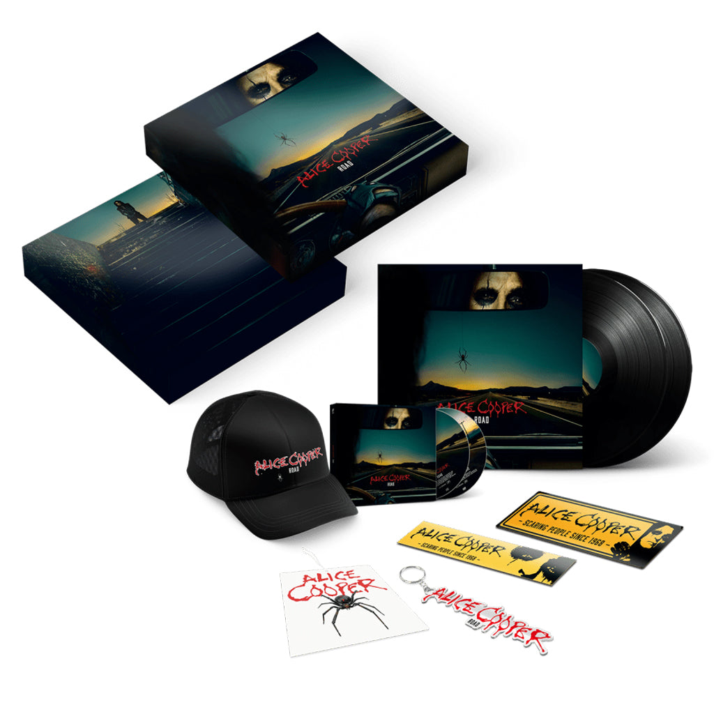 ALICE COOPER - Road - 2LP (180g, Black), CD, Blu-Ray,  Keychain, Trucker Cap & more - Deluxe Box Set