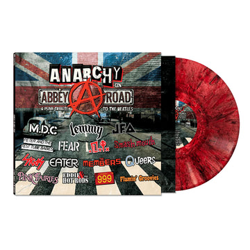 VARIOUS - Anarchy On Abbey Road - A Punk Tribute to The Beatles - LP - Red Marble Vinyl