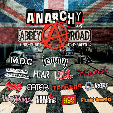 VARIOUS - Anarchy On Abbey Road - A Punk Tribute to The Beatles - LP - Red Marble Vinyl