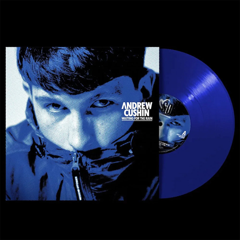 ANDREW CUSHIN - Waiting For The Rain (w/ Alternate Blue Half-Tone Sleeve Art) - LP - Blue Vinyl