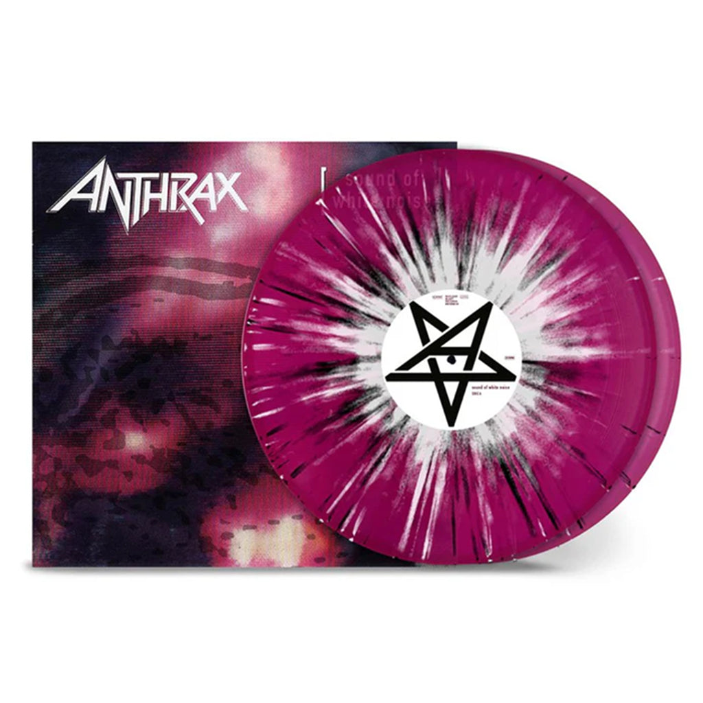 ANTHRAX - Sound Of White Noise (2024 Reissue) - 2LP - Transparent Violet w/ White & Black Splatter Vinyl