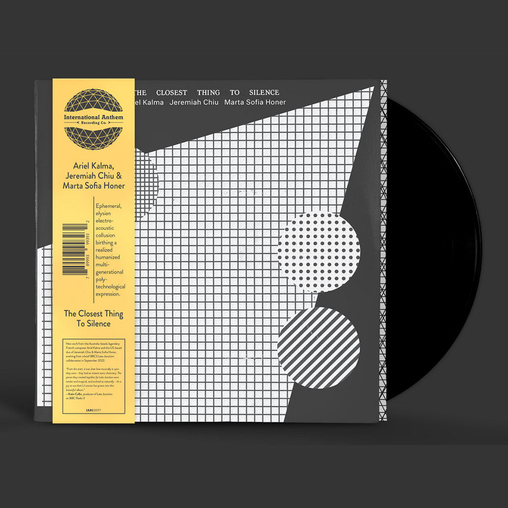ARIEL KALMA, JEREMIAH CHIU & MARTA SOFIA HONER - The Closest Thing To Silence - LP - Black Vinyl [FEB 2]