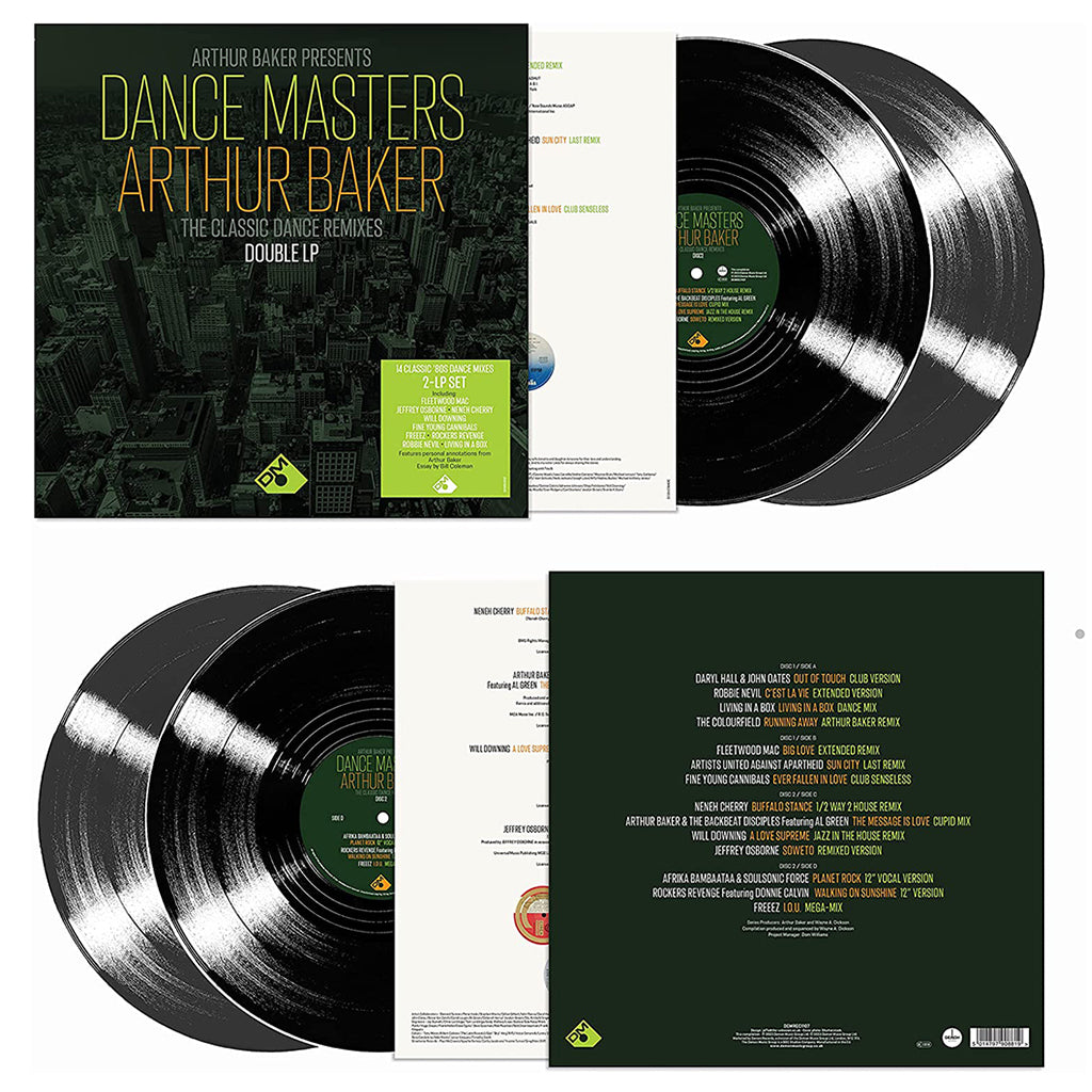 VARIOUS - Arthur Baker Presents Dance Masters - Arthur Baker (The Classic Dance Remixes) - 2LP - Black Vinyl
