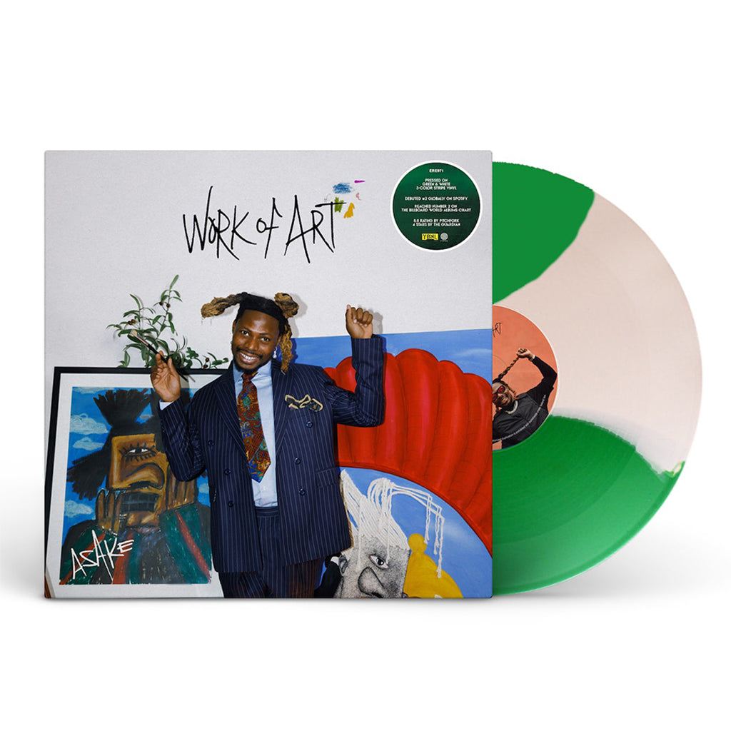 ASAKE - Work Of Art - LP - Green/White/Green Tri-Colour Vinyl [OCT 13]